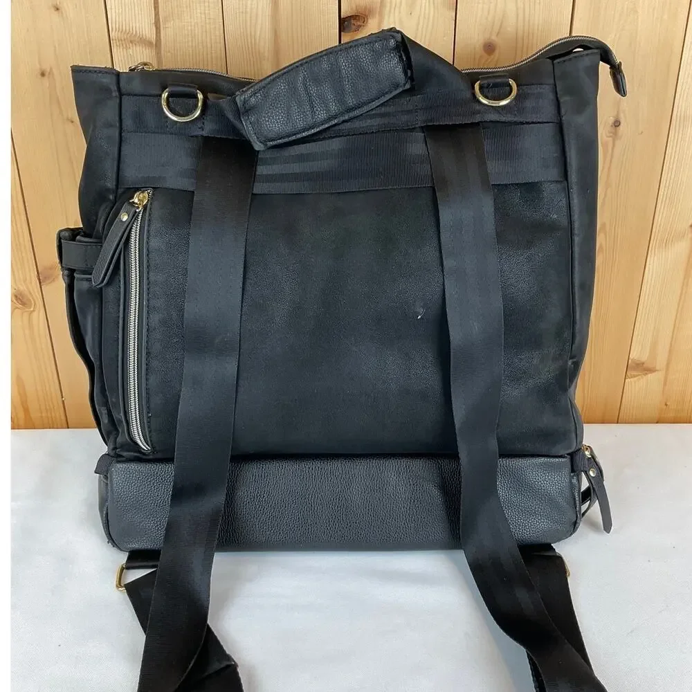 Petunia Pickle Bottom Diaper Bag/Backpack, Black